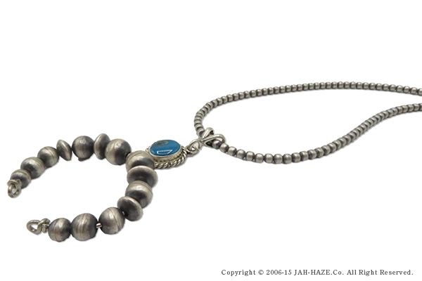INDIAN JEWELRY ナバホ族|ナジャ|シルバービーズ|ネックレス|55cm
