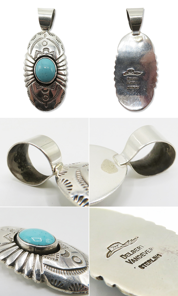 INDIAN JEWELRY ナバホ族|スタンプワーク|ペンダントトップ