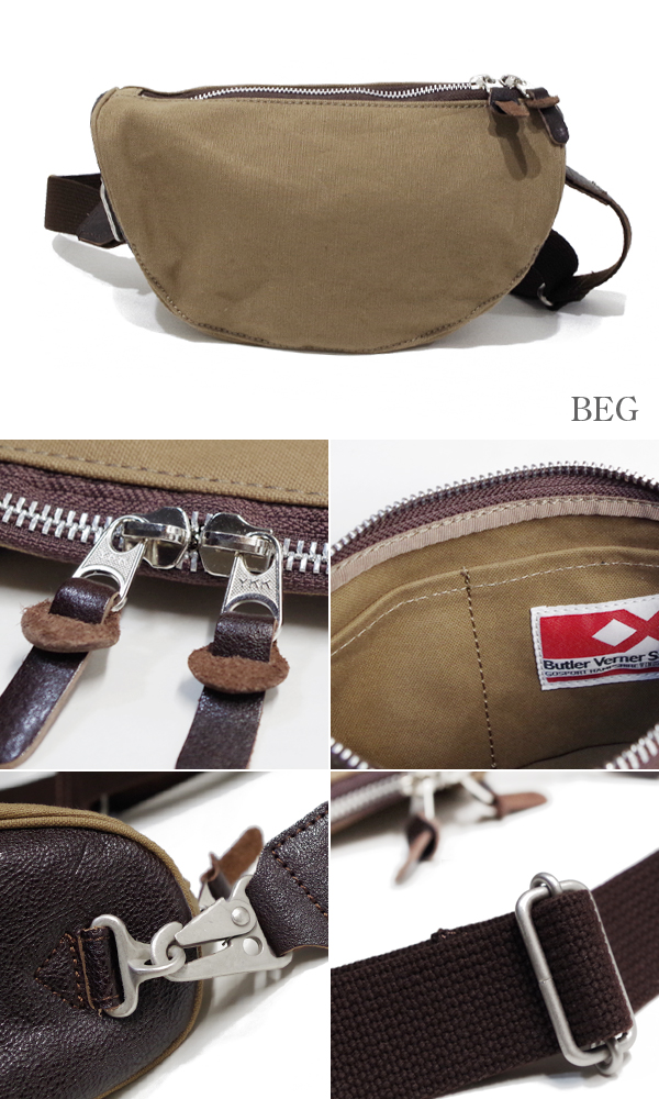 Butler Verner Sails　キャンバス×本革 ミニショルダーバッグ
