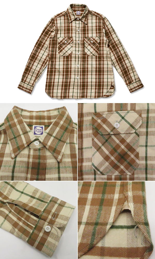 WAREHOUSE ジョングラッコー フランネルシャツ サイズ36 人気モデル
