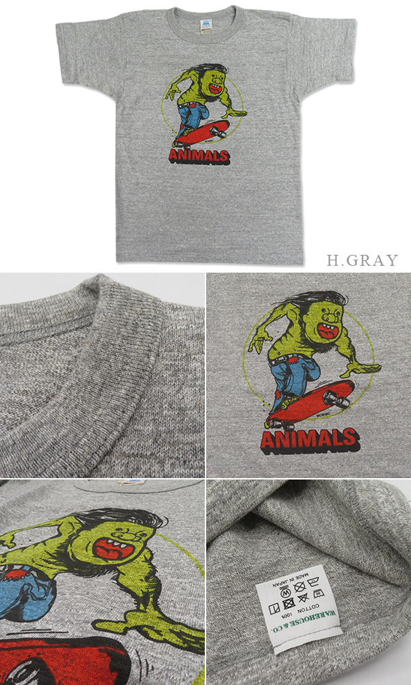 John Gluckow ジョングラッコー WAREHOUSE 半袖|12/-天竺