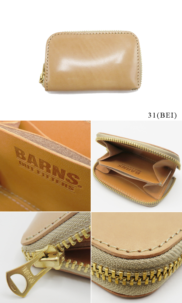 BARNS Master Hand コードバンラウンドジップウォレット