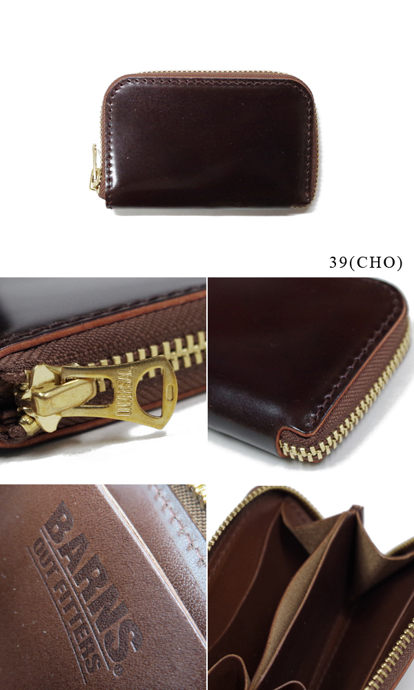 BARNS Master Hand コードバンラウンドジップウォレット