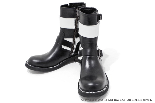 SLOW WEAR LION スローウエアライオン 2-TONE ボーダーエンジニアブーツ『茶芯 BORDER ENGINEER BOOTS』【ブーツ ・アメカジ】OB-8595BS