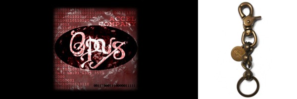 OPUS Sカン真鍮キーホルダー