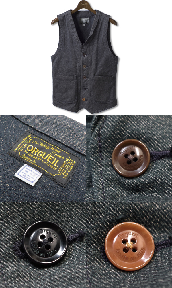 ORGUEIL Denim Gilet