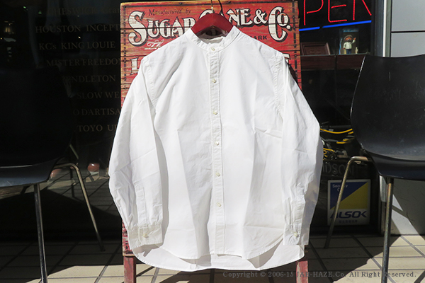 ORGUEIL オルゲイユ 長袖|先染め|オーガニックコットン|バンドカラー