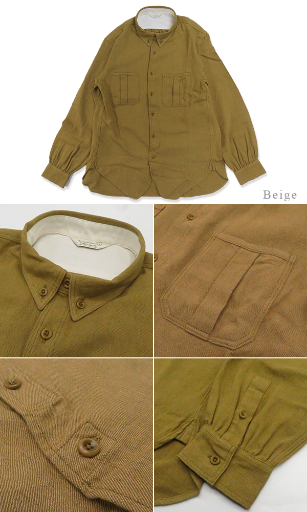 ORGUEIL オルゲイユ 長袖|ウールリネン|ワークシャツ『Wool Linen Work