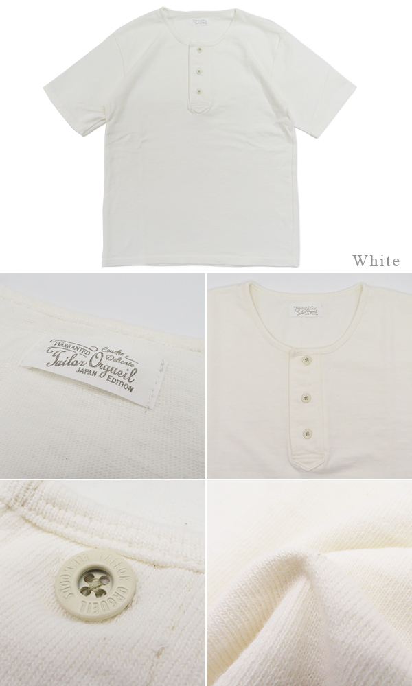ORGUEIL オルゲイユ 半袖|ヘンリーネック|Tシャツ『Henry T