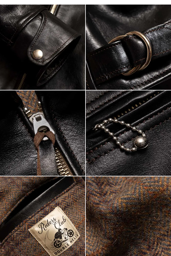 DOUBLE HELIX ダブルヘリックス セミアニリン|茶芯|ホースハイド