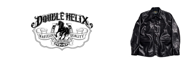 DOUBLE HELIX カーコート 42サイズ　ホースハイド DOUBLE HELIX ダブルヘリックス オイルドワックスホースハイド