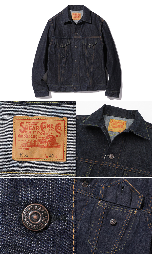 SUGAR CANE 14.25oz DENIM JACKET 1962'MODEL