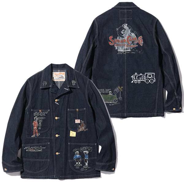 ⭐️値下げ⭐️SUGAR CANE ブルーカバーオール Mサイズ　マリンジャケット 楽天市場】SUGAR CANE S1945モデル14オンスブルーデニムウエスト