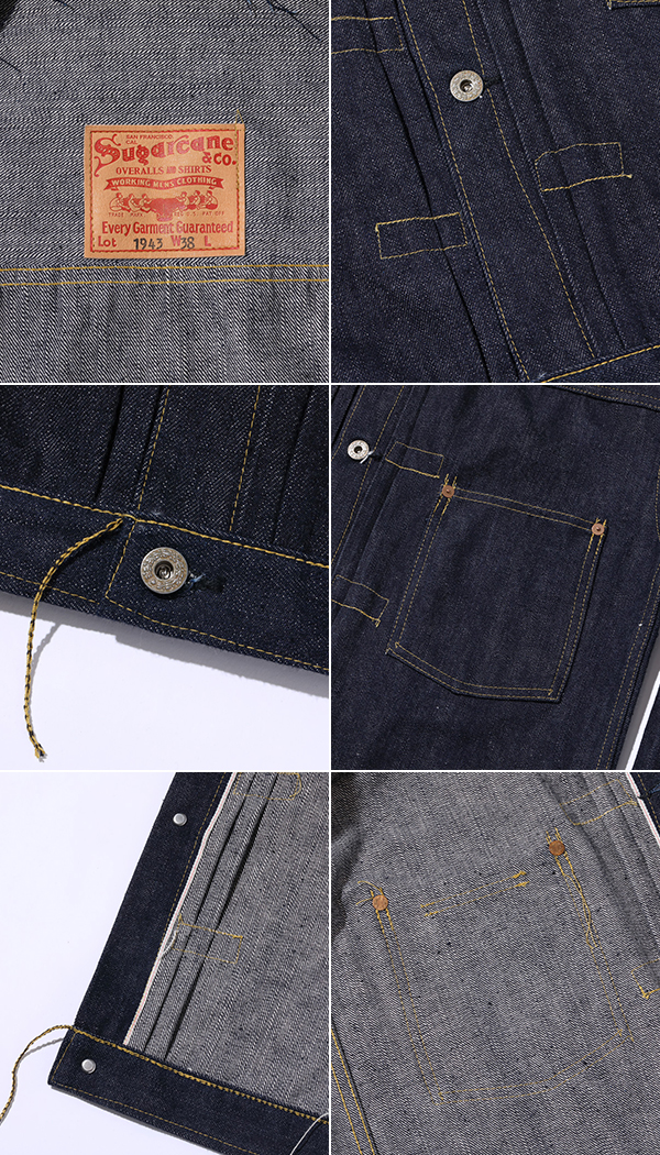 SUGAR CANE 14.25oz DENIM JACKET 1962'MODEL