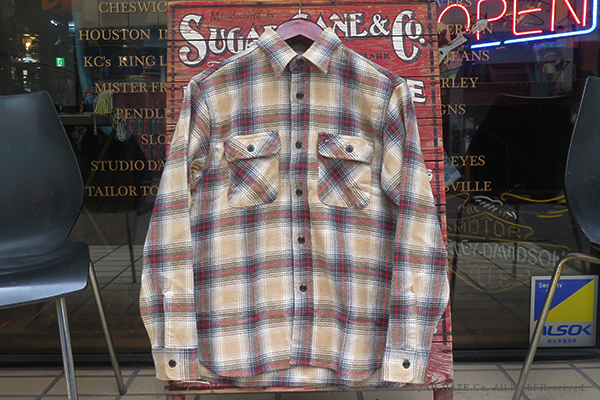 SUGAR CANE FICTION ROMANCE シュガーケーン 長袖|ツイルチェック