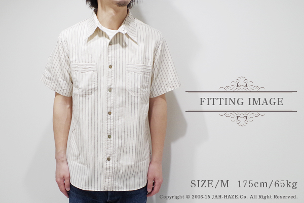 SUGAR CANE WABASH STRIPE WORK SHIRT