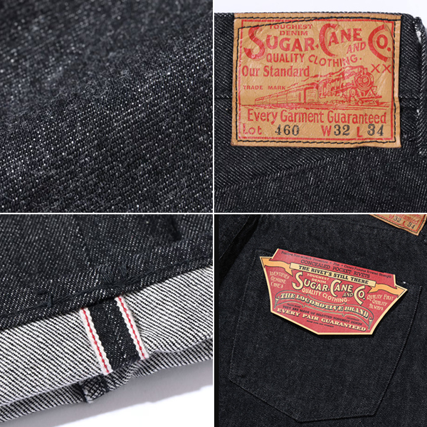 ✨美品✨SUGAR CANE シュガーケーン 460 赤耳 セルビッチ ブラック 楽天市場】シュガーケーン SUGAR CANE ジーンズ 14.25oz. BLACK DENIM