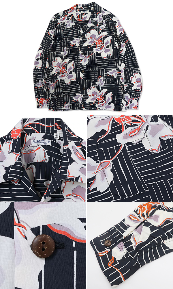 SUNSURF L/S RAYON ALOHA