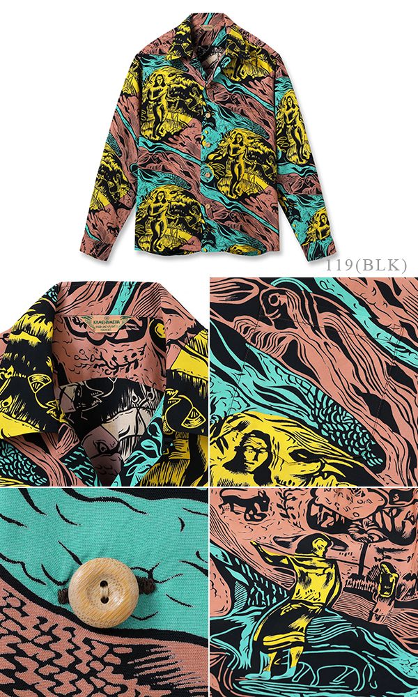 SUNSURF L/S RAYON ALOHA