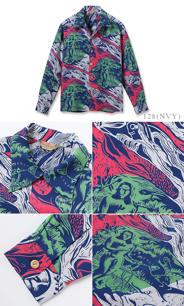 SUNSURF L/S RAYON ALOHA