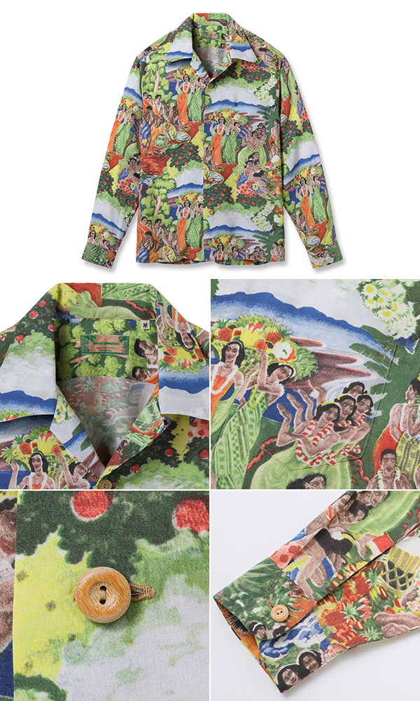 SUNSURF L/S RAYON ALOHA