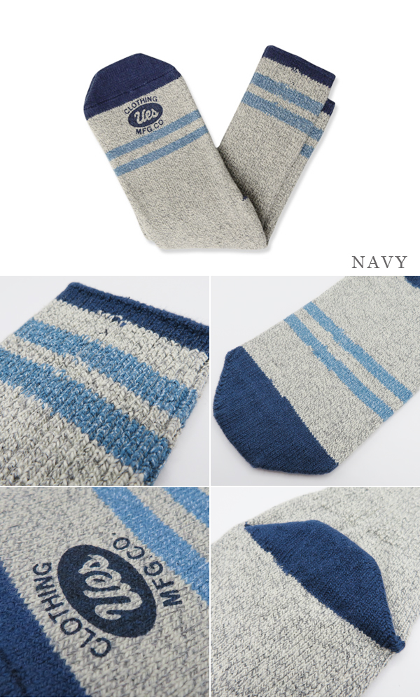 UES ウエス 3本撚り|SNEAKER SOCKS『杢ソックス』【アメカジ・靴下】SX-2