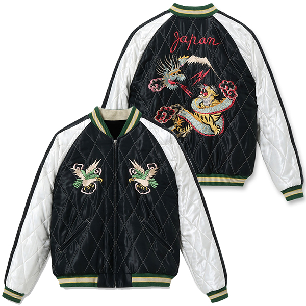 SNAKE&SKULL×DRAGON & TIGERテーラー東洋　別珍スカジャン 東洋スカジャン「SNAKE & SKULL×DRAGON & TIGER」別珍スカ・NO-405